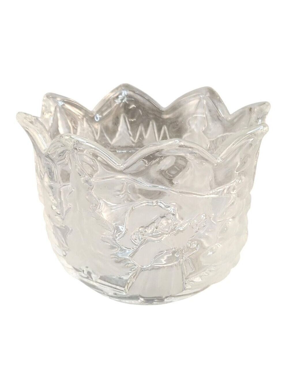 Walther-Glas Frosted Lead Crystal Votive Candle Holder Germany